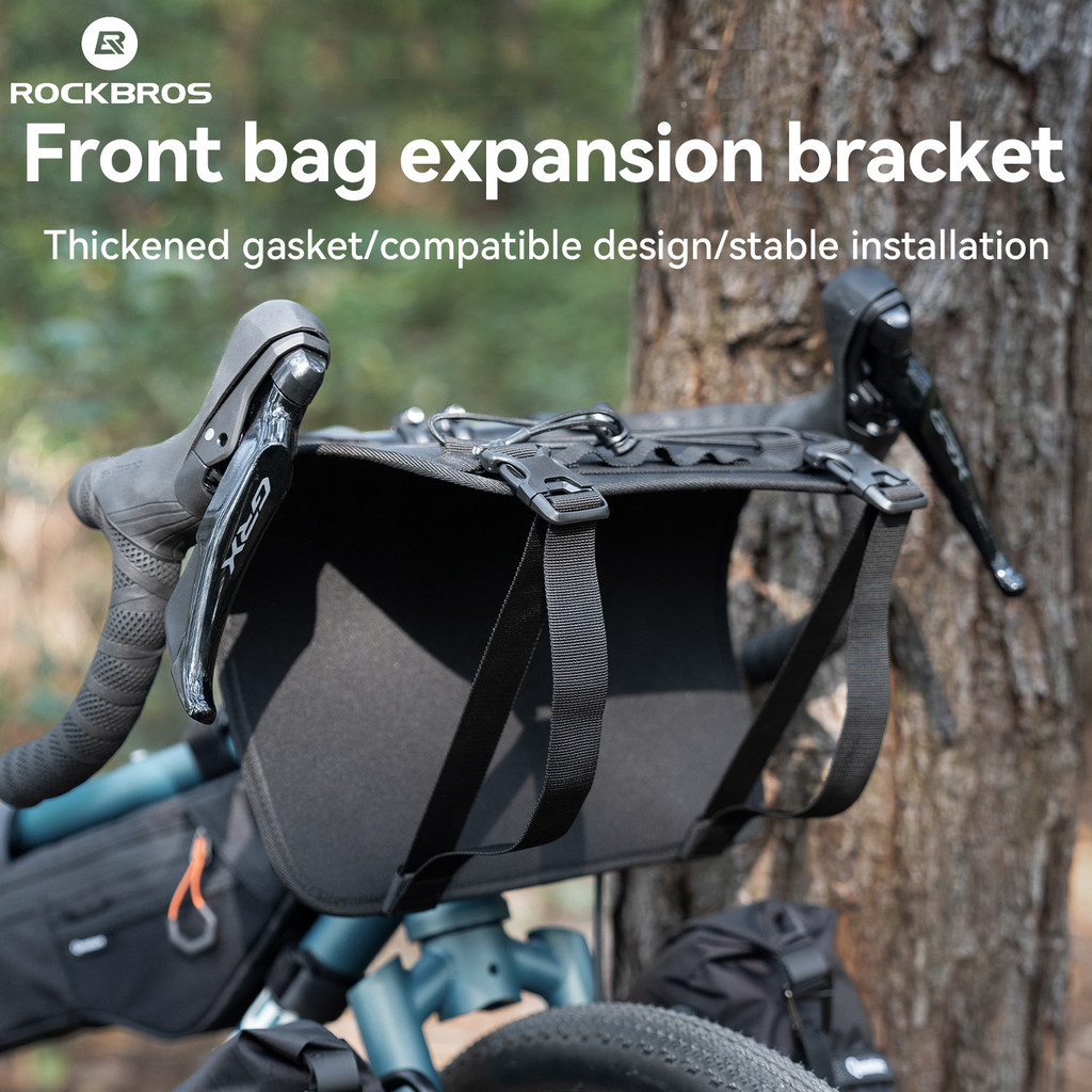 Qunature Bolsa Frontal Para Bicicleta , Suporte De Expansão , Junta Espessada , Resistente Ao Desgaste , Nylon Guidão De