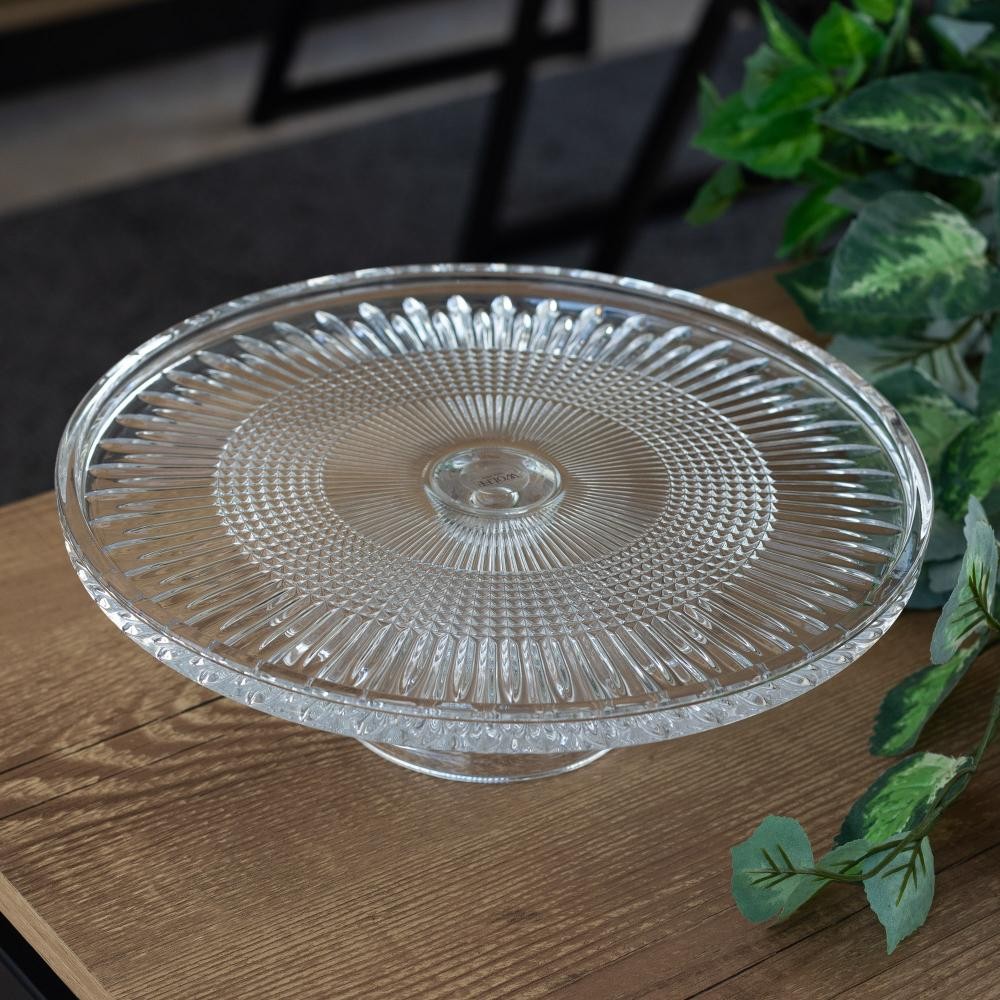 Prato para Bolo Wolff Lys de Cristal 32cm x 11cm - Home & Living