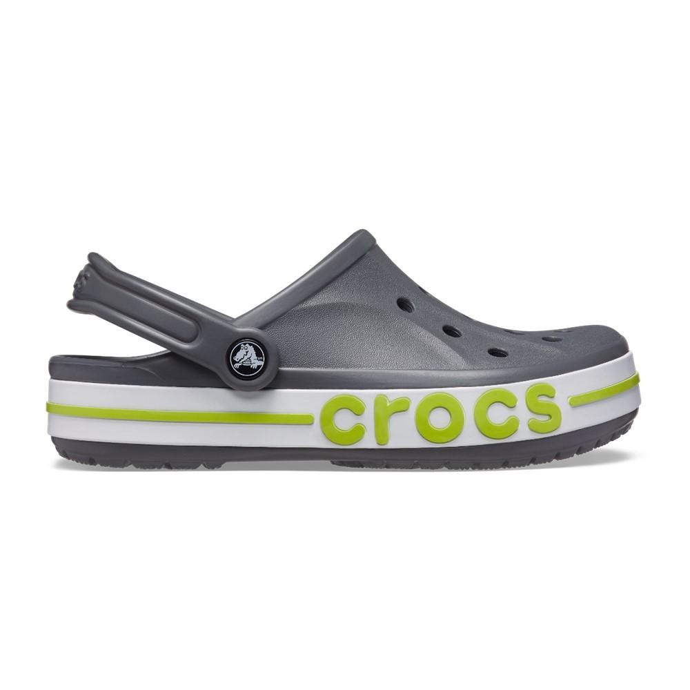 Sandália crocs bayaband clog slate grey/lime punch em Oferta na Shopee