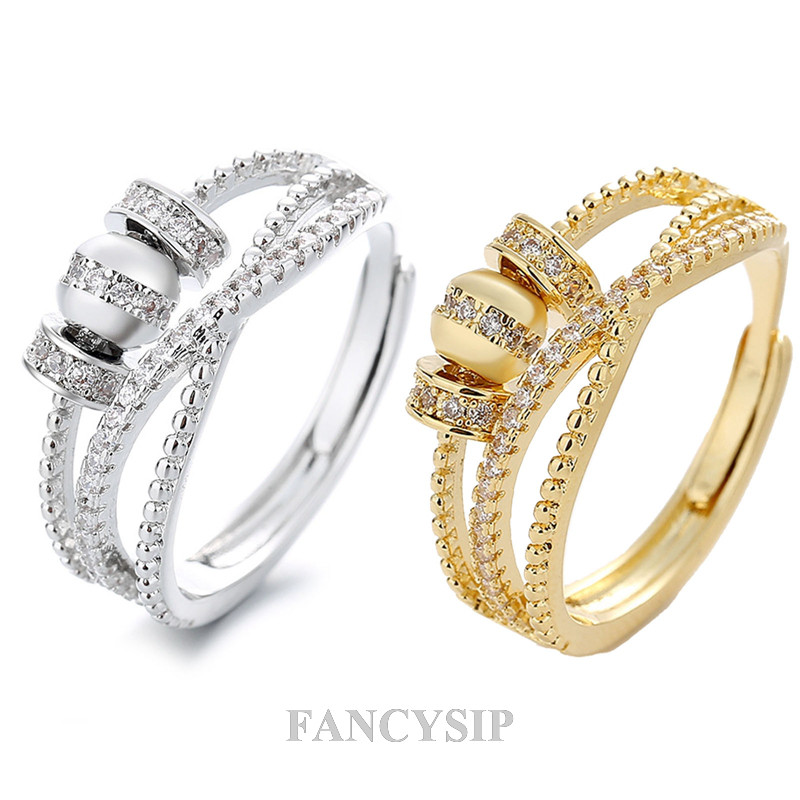 Imagem Para Minha Filha-Anel De Fidget Meditação De Ansiedade Mulheres Meninas Com Contas Girador Giratório Ajustável