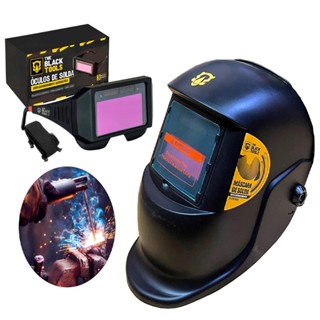 Kit Mascara Solda Escurecimento Automática Soldador The Black Tools + Óculos em Oferta na Shopee