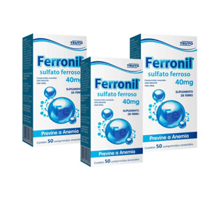 Kit 3 und Ferronil 40mg 50 comprimidos em Oferta na Shopee