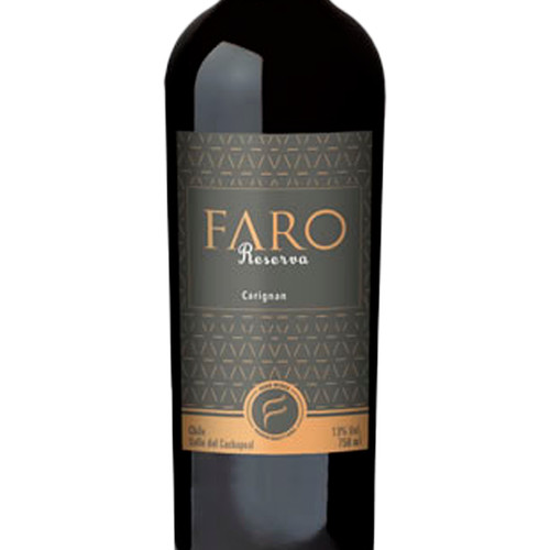 Detalhes do Kit 02 und Vinho Chileno Reserva 2019 Faro Uva Carigan  750ML