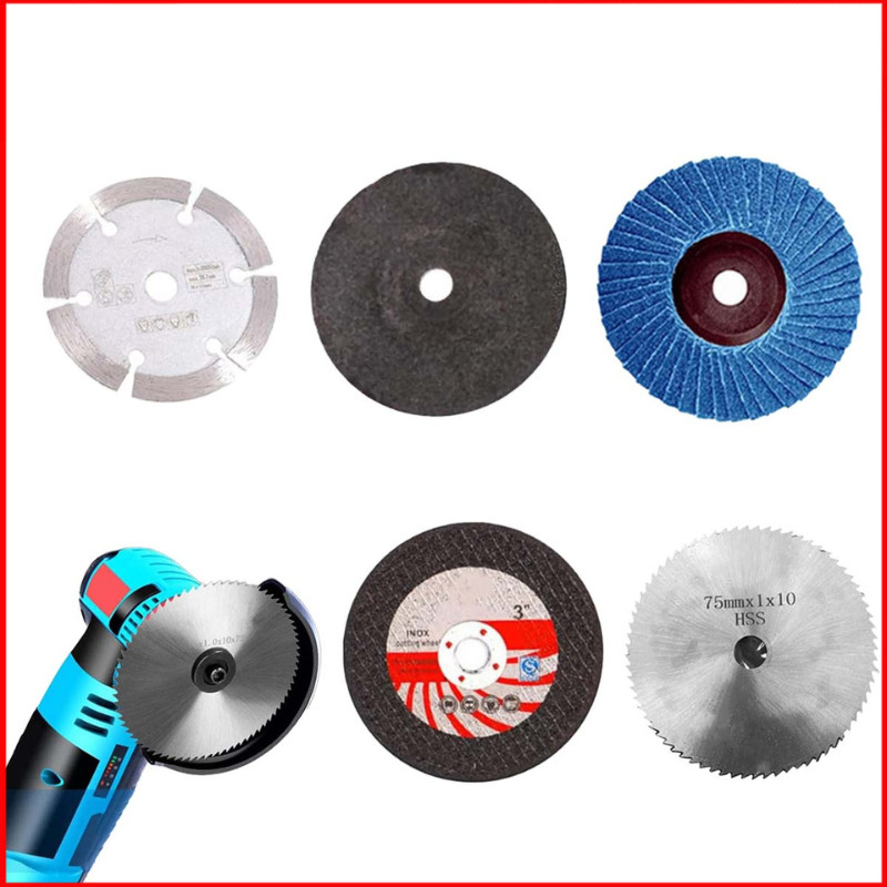 5 Rebolos 75mm 10mm Corte Metal Desbaste Base Metal Resistente Abertura Universal Ferramentas Rotativas