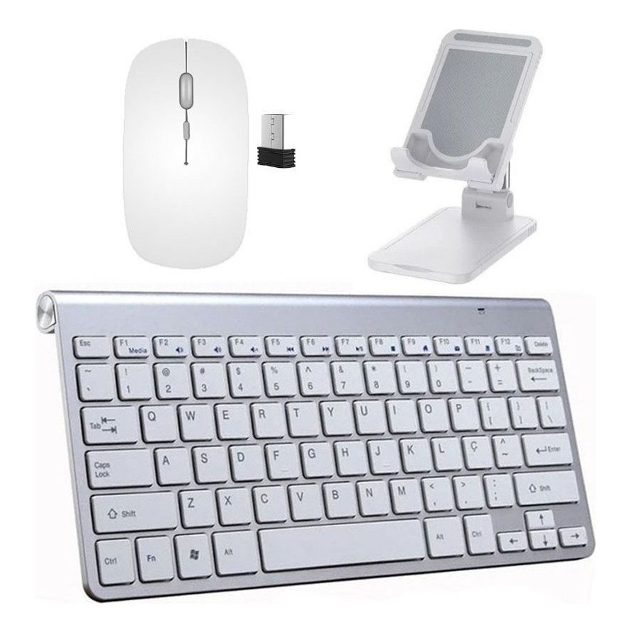 Teclado, Mou Slim Sup P/galaxy Tab A 8.0  T380/t385 Branco