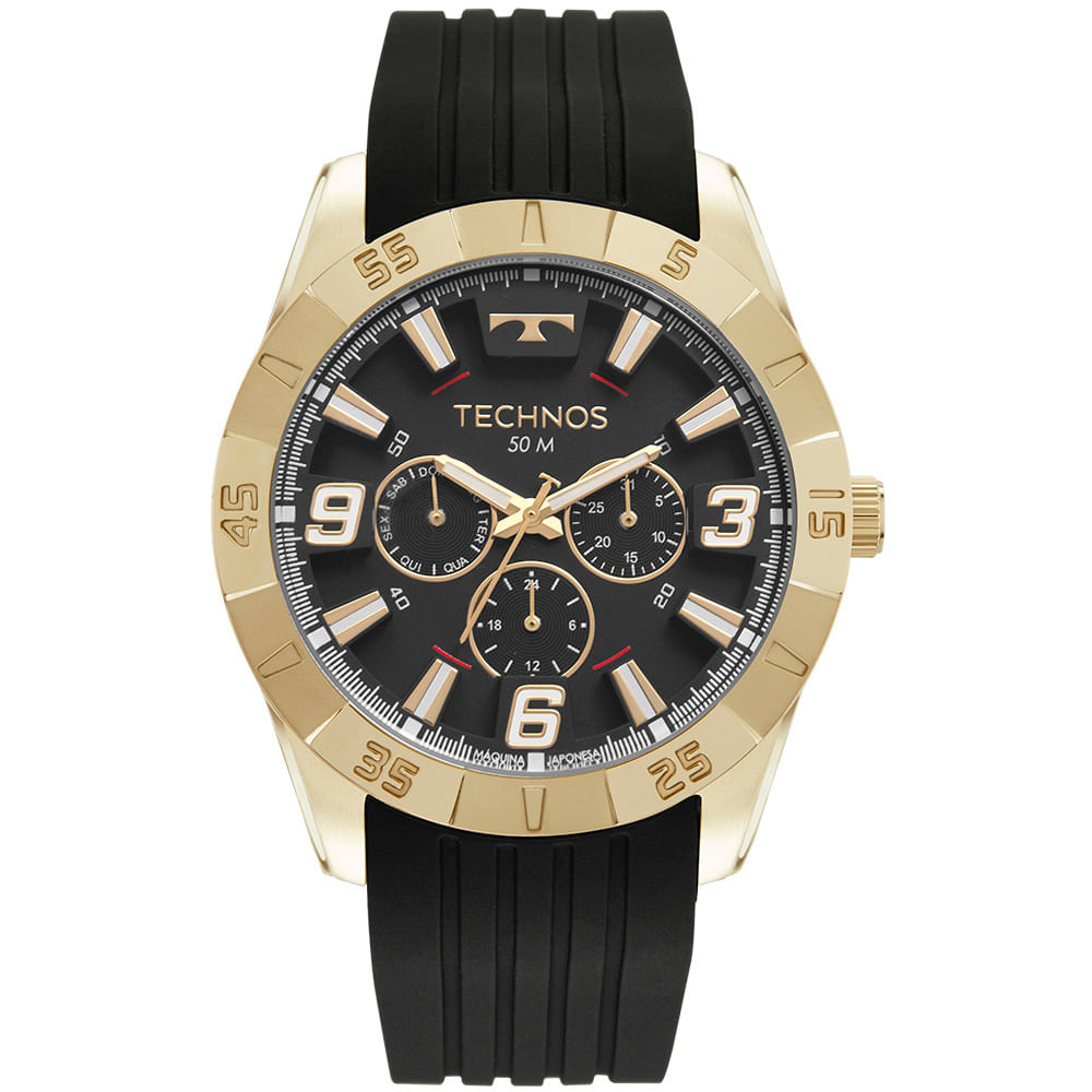 Relógio Technos Masculino Racer Premium Dourado - 6P29ALU/2P