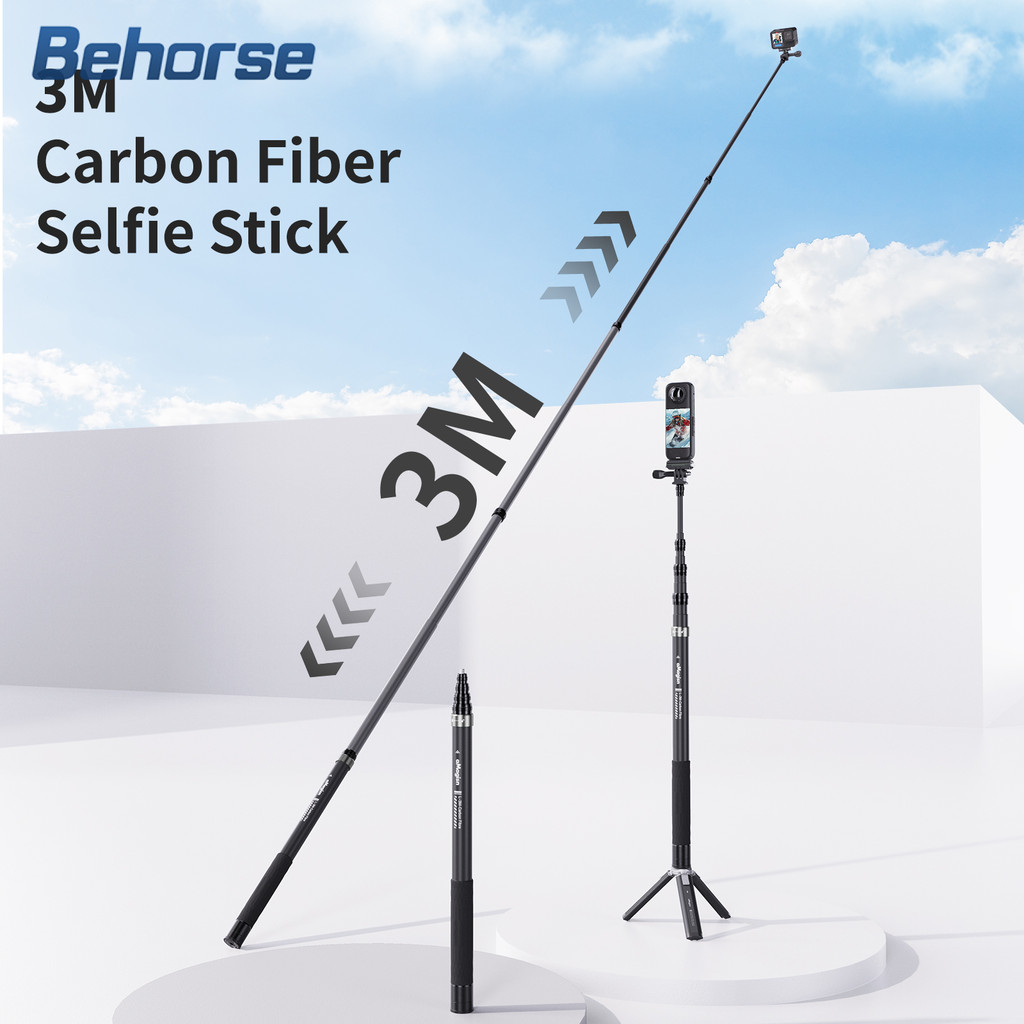 Bastões De Selfie Invisíveis Universais 3M Para Insta360 X5/X4/ace Pro 2/GoPro 13 12 Pólo Telescópico Longo Estendido De