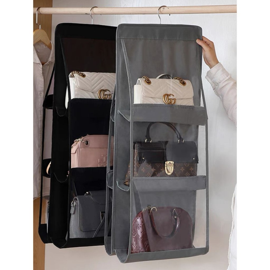 Organizador Multiuso Suporte De Bolsas Com Cabide Anti Poeira BC-104