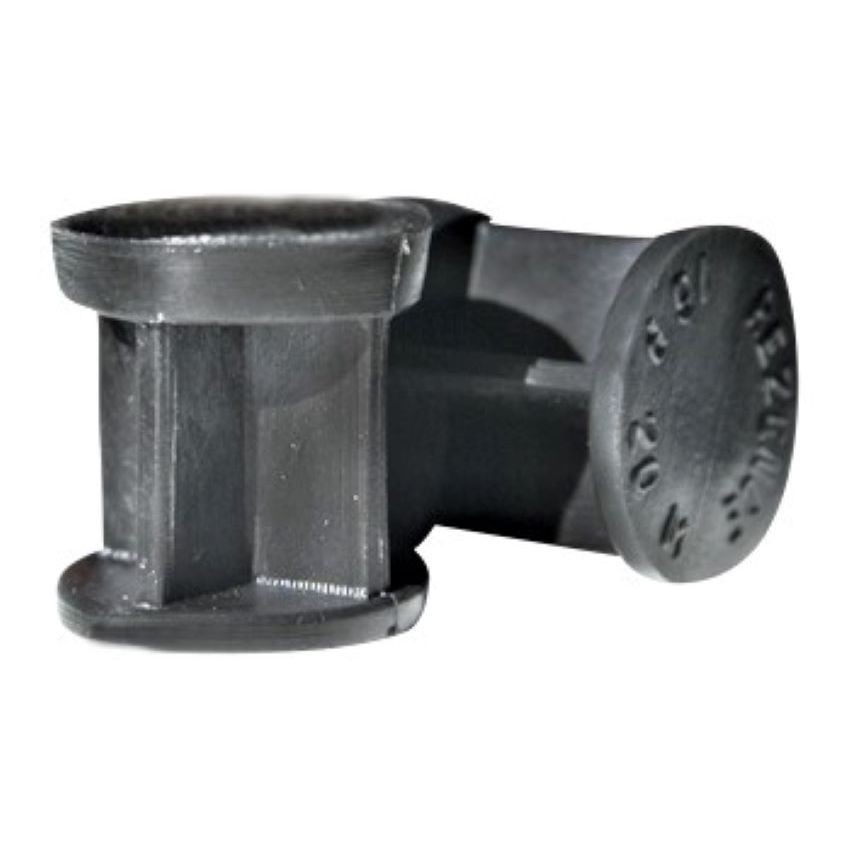 100 Buchas plásticas pretas para enchimento tubo de metal tamanho 20