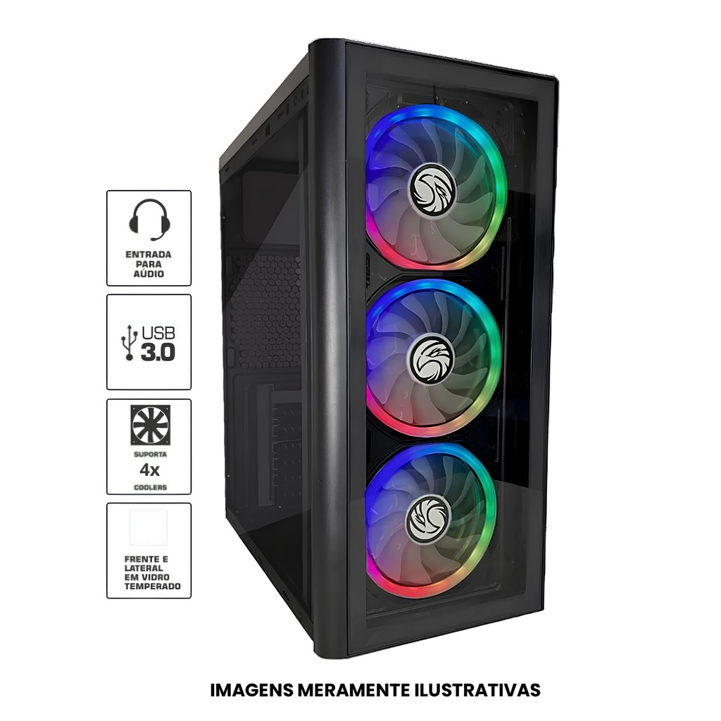 Gabinete Gamer Atx Brazilpc Bpc-c2-2901