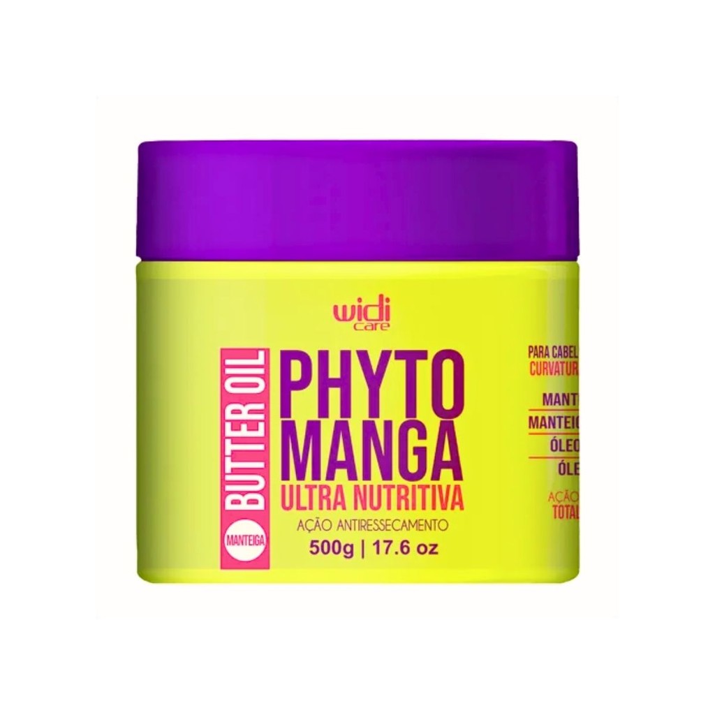 Máscara Capilar Phytomanga Butter Oil Ultranutritiva Widi Care 500 G em Oferta na Shopee
