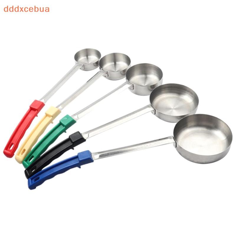 Colher De Molho De Aço Inoxidável Com Cabo De Borracha Longo , Concha Anti-Quente Para Pizza , Medidora De Sopa , Utensí