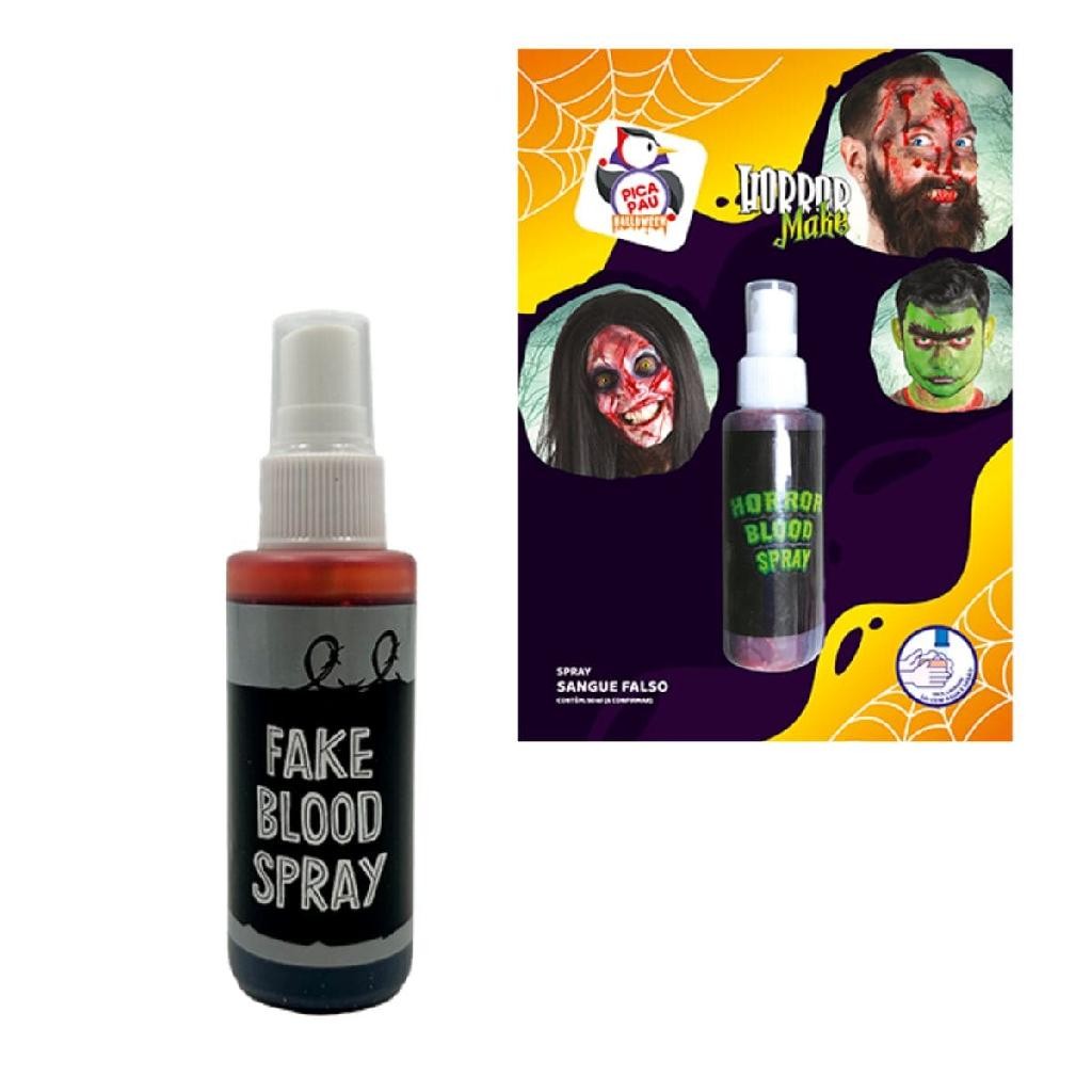 Sangue Falso em Spray 59ml Horror Make Para Fantasias e Maquiagens
