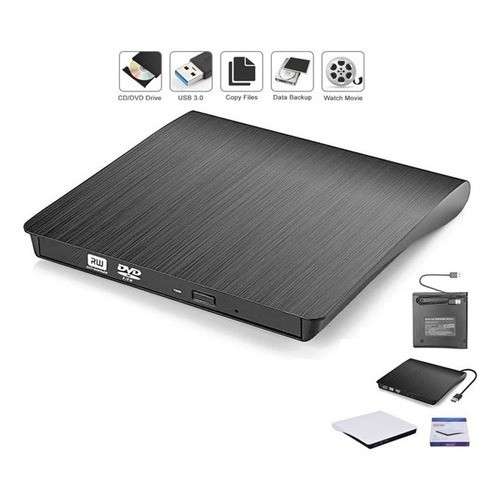 Gravador Leitor Dvd/cd Externo Usb 3.0 Portátil Pc Notebook