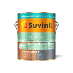 Tinta Esmalte Cor & Proteção Base Água Branco Acetinado 3,6L Suvinil