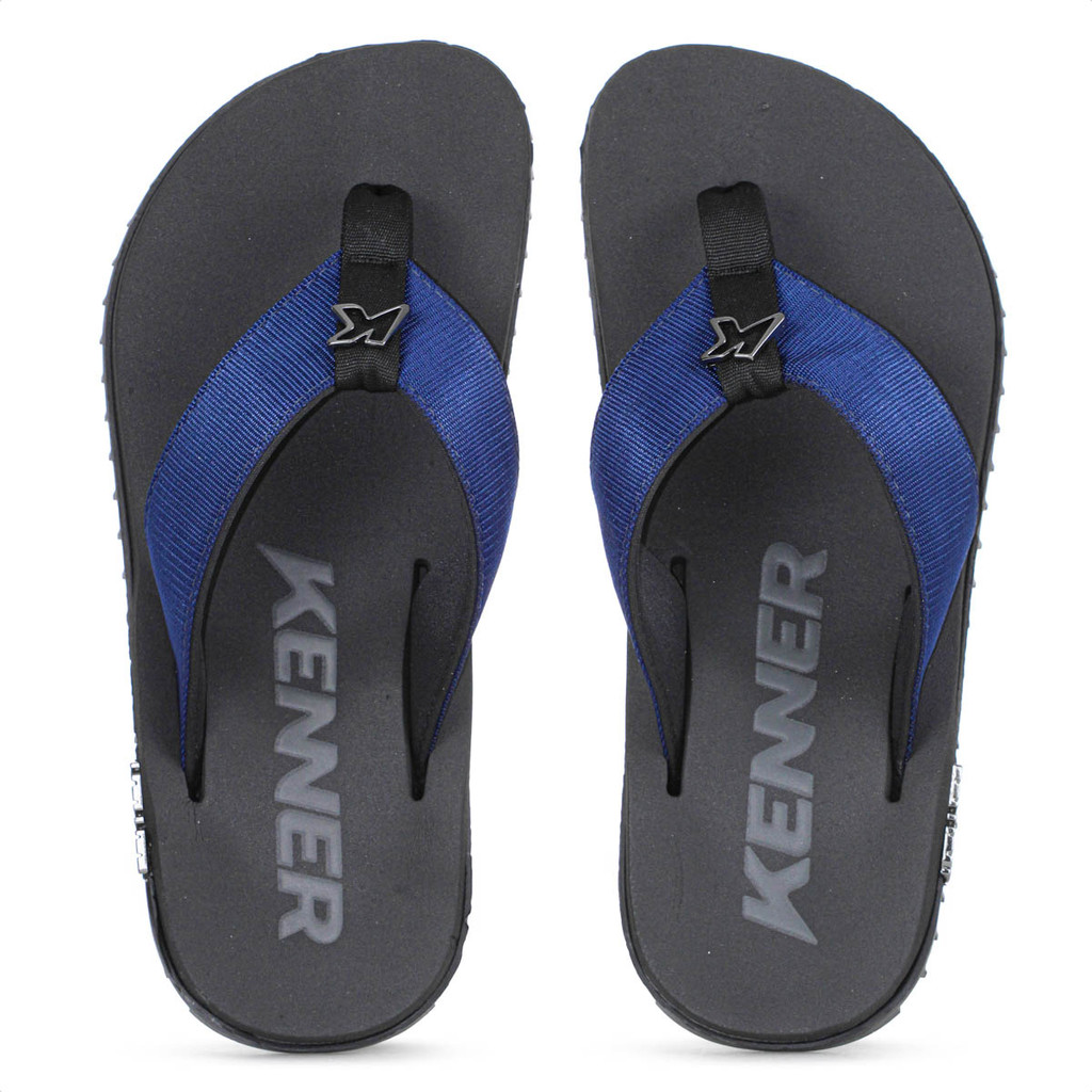 Chinelo Kenner Kivah TKS Preto e Azul - Masculino