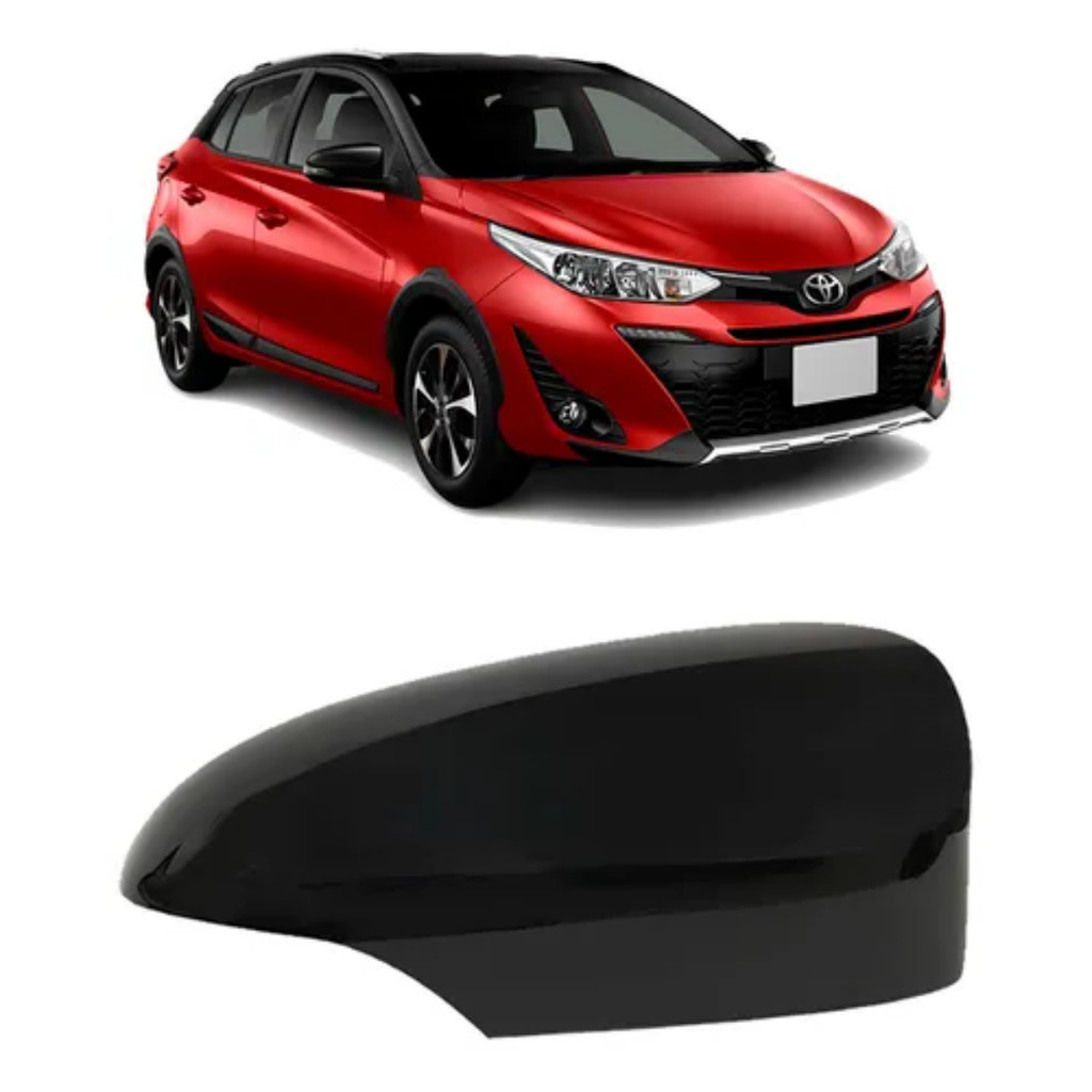 Capa Retrovisor Yaris 2018 a 2023 C/Pisca Black Piano LD
