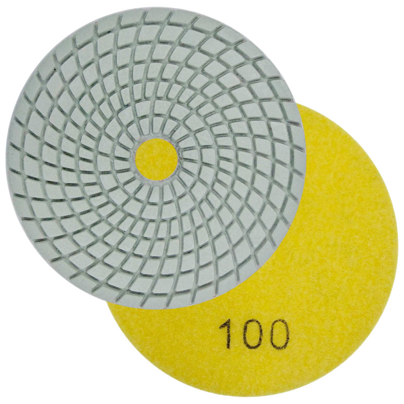 Disco de Lixa Diamantado Amarelo 4" (100mm) Grão 100 Cortag 62146