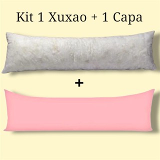 kit 1 Travesseiro de Corpo Xuxão 1.40x45cm + Capa com zíper - PROMOÇÃO em Oferta na Shopee