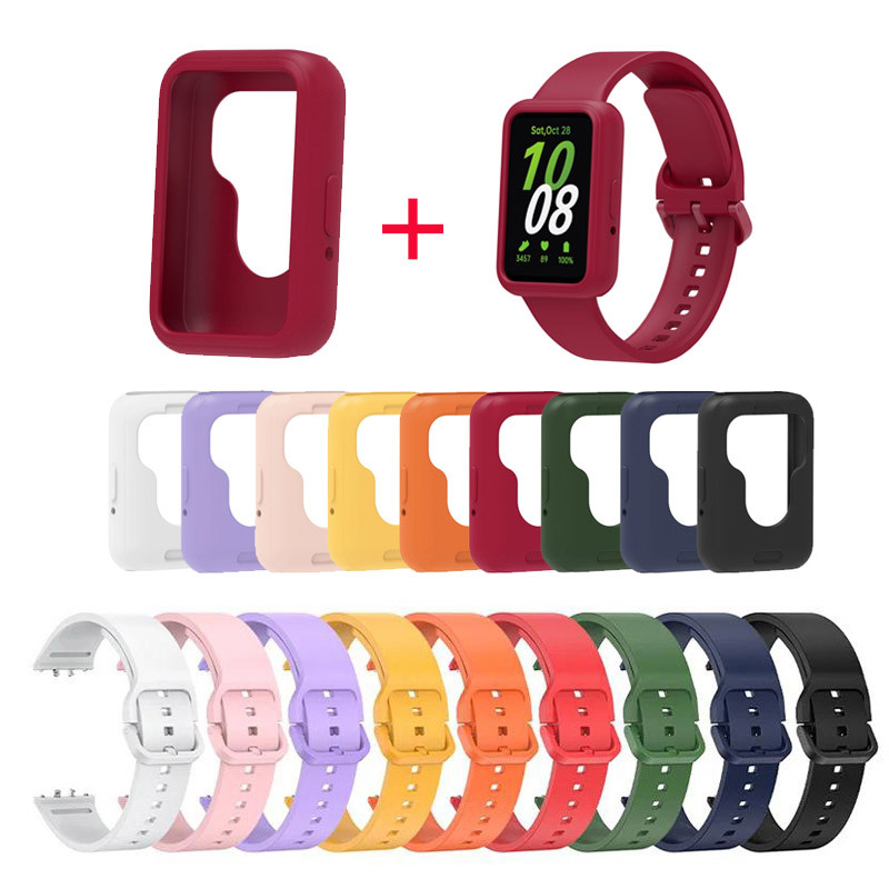 Para Samsung Galaxy Fit 3 Pulseira De Silicone TPU Capa Protetora Casca Macia