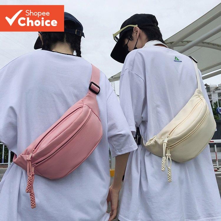2025 Trendy Crossbody Sling Bag Pacote De Cintura De Lona Casual Feminina Para Esportes E ...