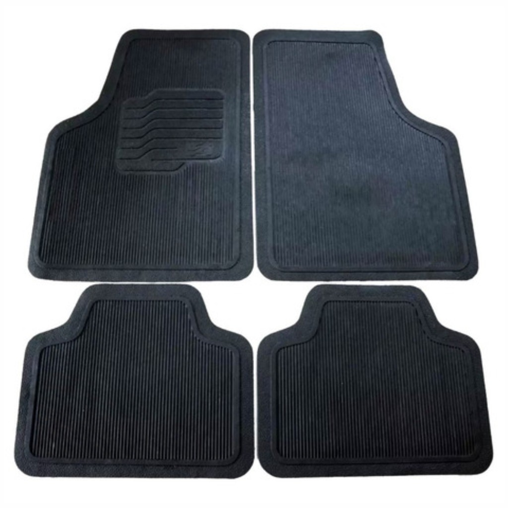 Jogo Tapete Universal Automotivo 4 Peças preto Unique Adaptável Antiderrapante Pvc Emborrachado em Oferta na Shopee