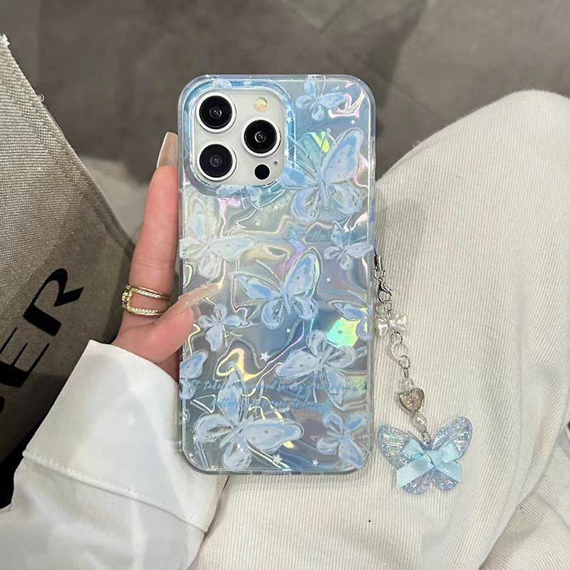 Capa Borboleta Com Laço Para Samsung Galaxy A56 A26 A16 A06 A24 A50 A32 A12 A31 A51 A23 A05 A13 A22 A52 A53 M23 A33 A03