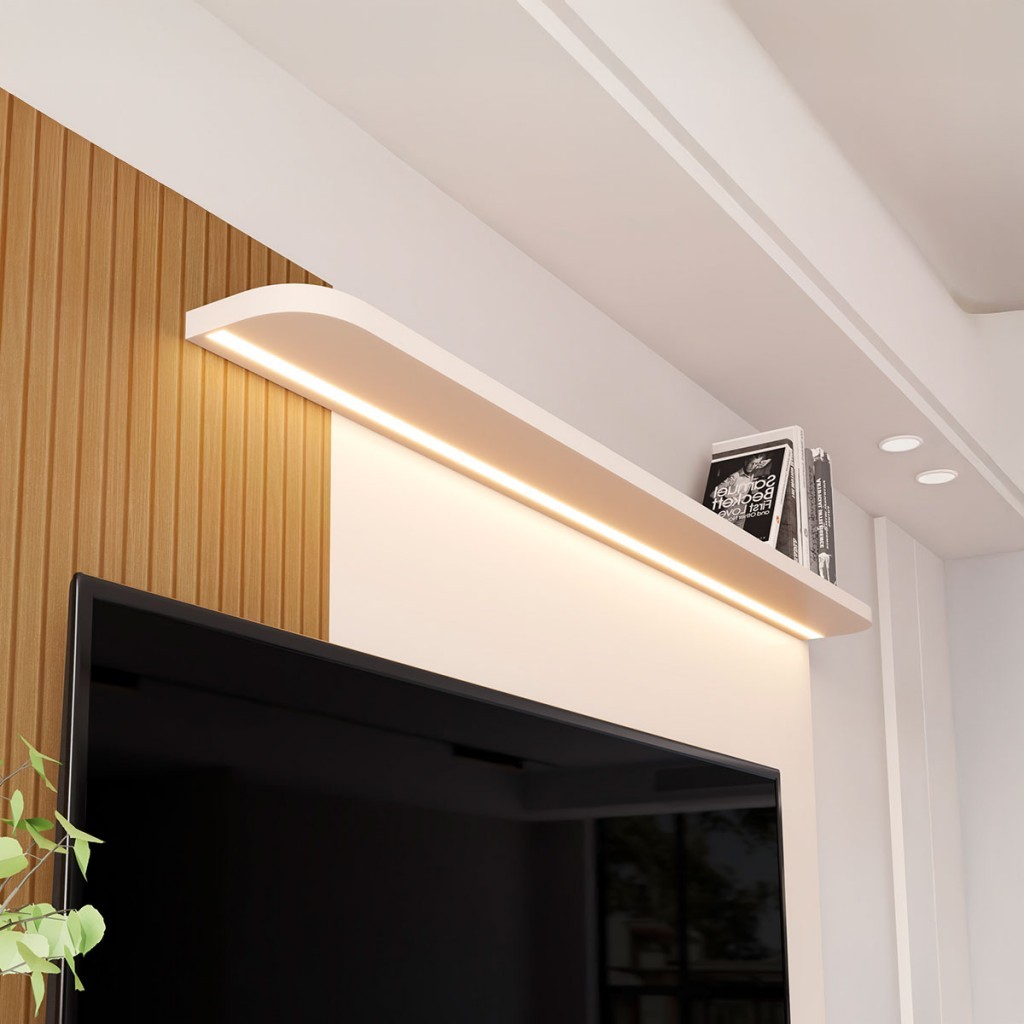 Detalhes do Prateleira com Led 32828 Off White - Jb Bechara