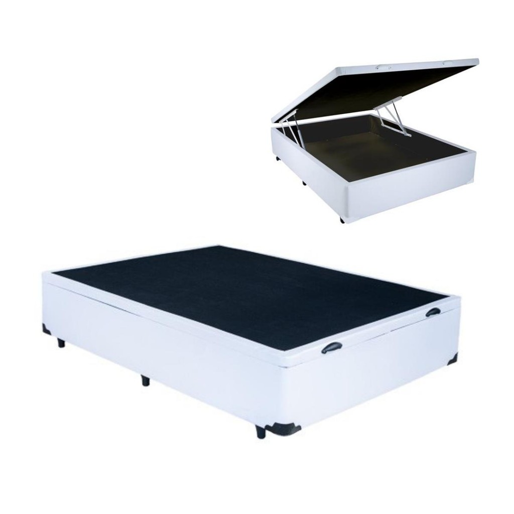 Base Box Baú Casal Corino Branco (42x138x188)