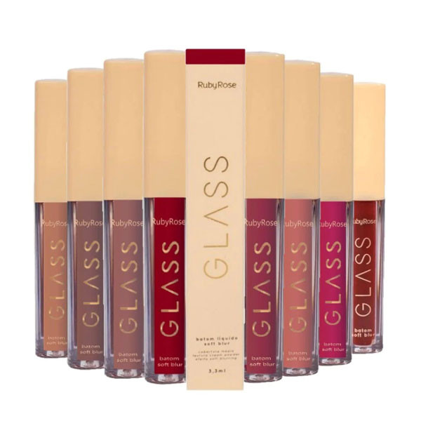 Batom Liquido Ruby Rose Soft Blur Glass HB579 em Oferta na Shopee