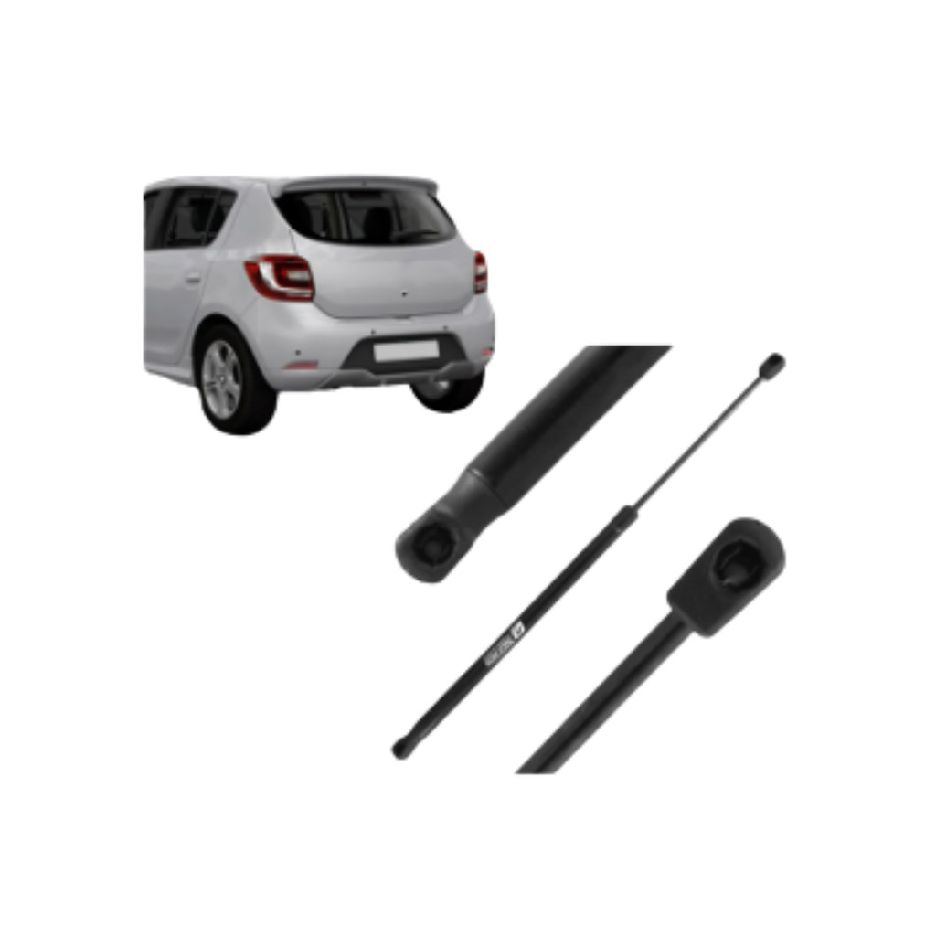 Amortecedor da Tampa Traseira 520mm Aberto Sandero 2008 a 2014 e Sandero Stepway 2009 a 2014