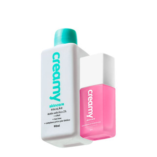 Kit Creamy Ácido Salicílico Solução Tônica Antiacne e Niacinamide B Complex 20% (2 produtos) em Oferta na Shopee