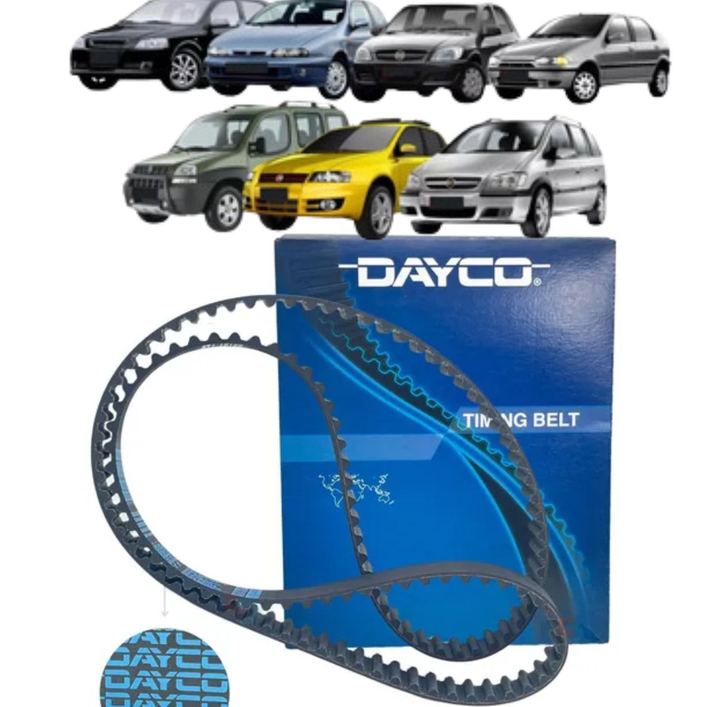 Correia Dentada para GM Chevrolet Corsa / Celta / Spin / Cobalt / Montana / Prisma / Onix - Fiat Palio / Stilo / Strada em Oferta na Shopee