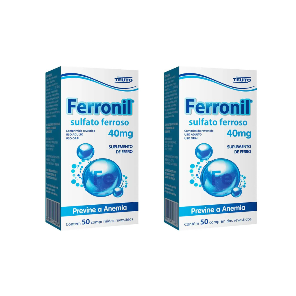 Kit 2 und Ferronil 40mg 50 comprimidos em Oferta na Shopee
