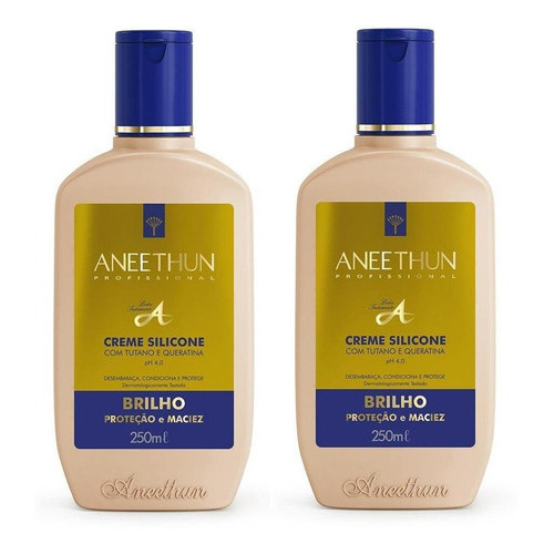 Kit Creme De Silicone Aneethun Linha A 250ml Cada 2 Unidades LJJ