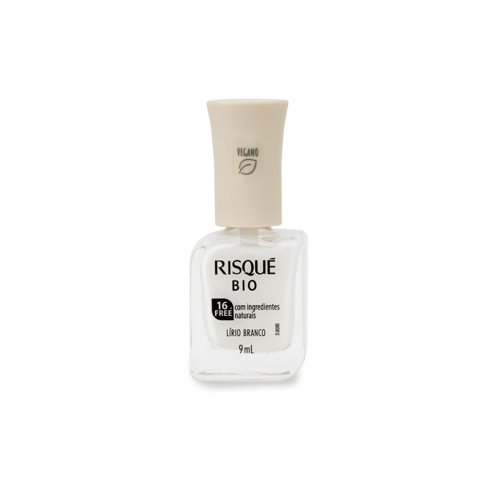Esmalte Risqué Bio Branco Cremoso Lírio Branco 9ml - Beauty