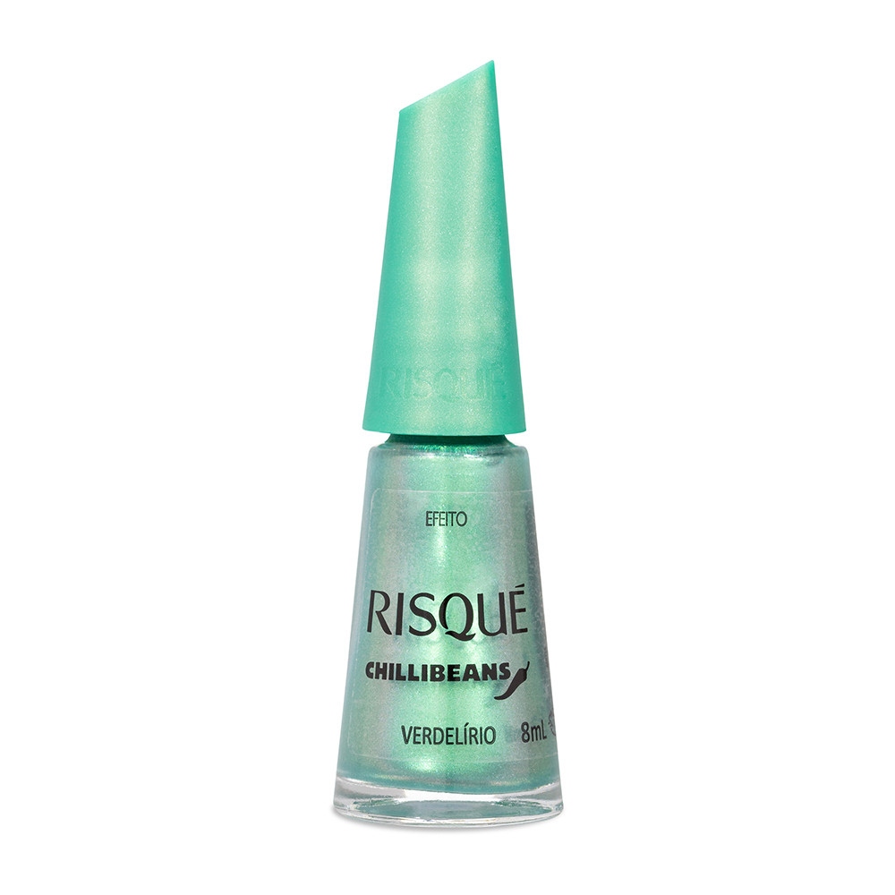 Esmalte Verde Água Risqué & Chilli Beans Verdelírio 8ml em Oferta na Shopee