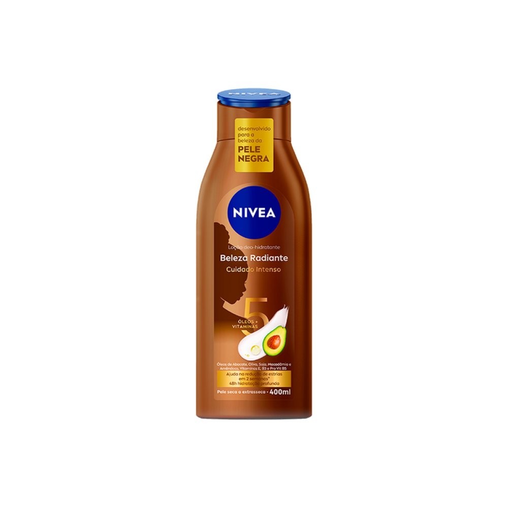 Loção Hidratante NIVEA Beleza Radiante Cuidado Intenso 400 ml em Oferta na Shopee