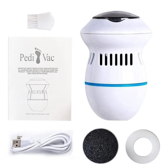 Removedor Esfoliador Recarregável Elétrico Para Pés Lixa Elimina Calos