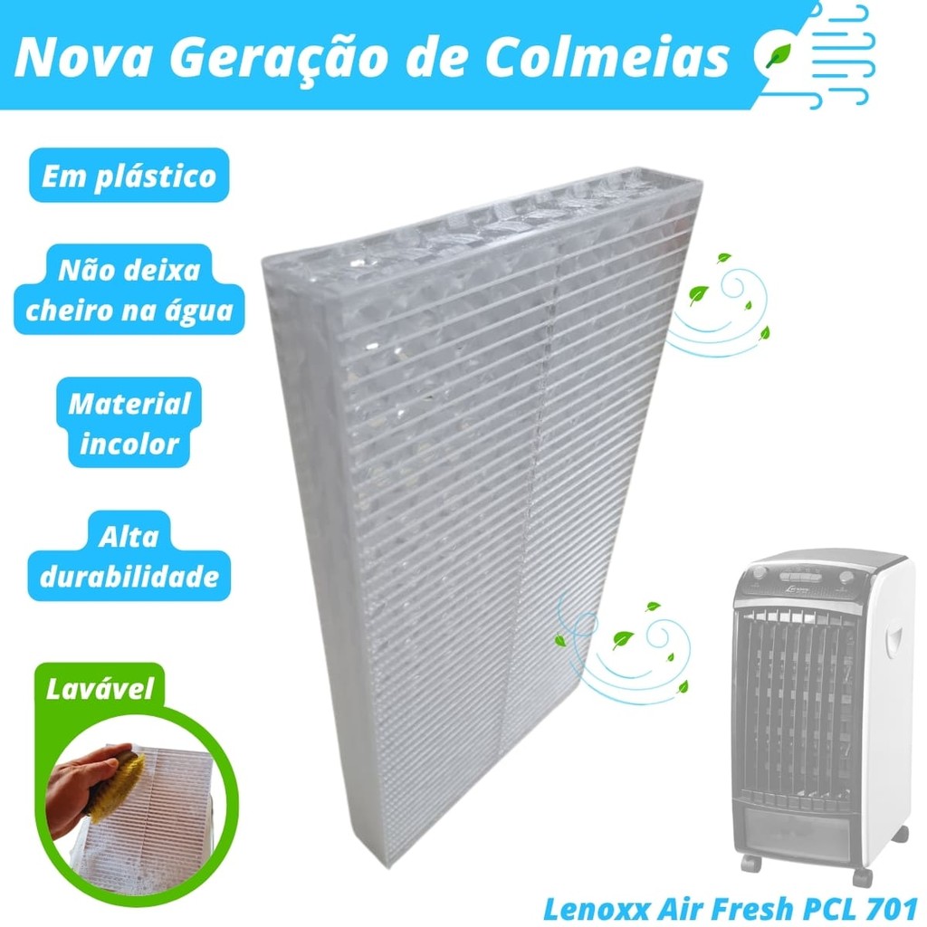 Colmeia Plástica Lavável para Climatizador - Lenoxx Air Fresh PCL 701