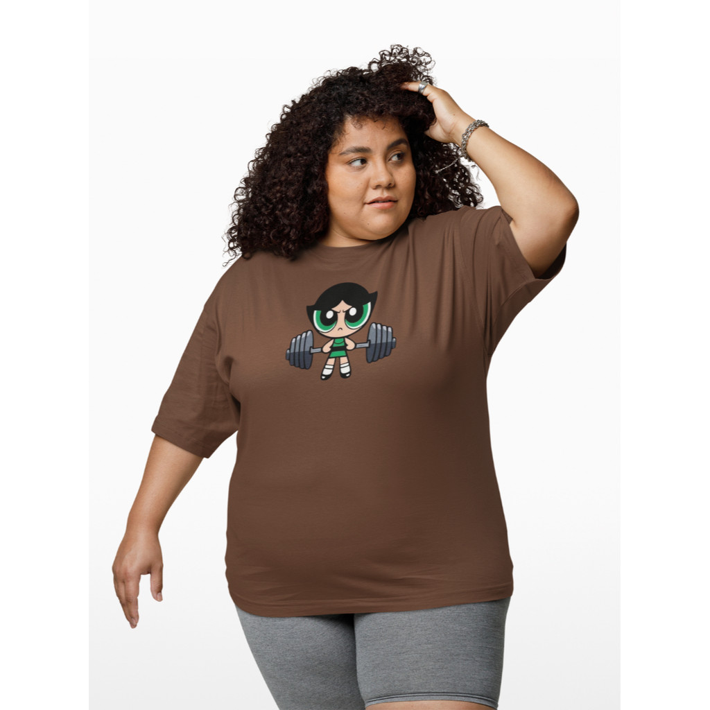 Camiseta Feminina blusa Academia streetwaer oversized camisa as meninas super poderosas 100% algodao