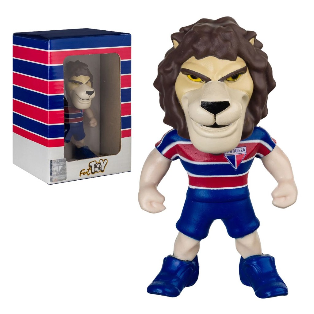 Boneco de Vinil Mascote Fortaleza Leão 10 cm - Polo Art em Oferta na Shopee