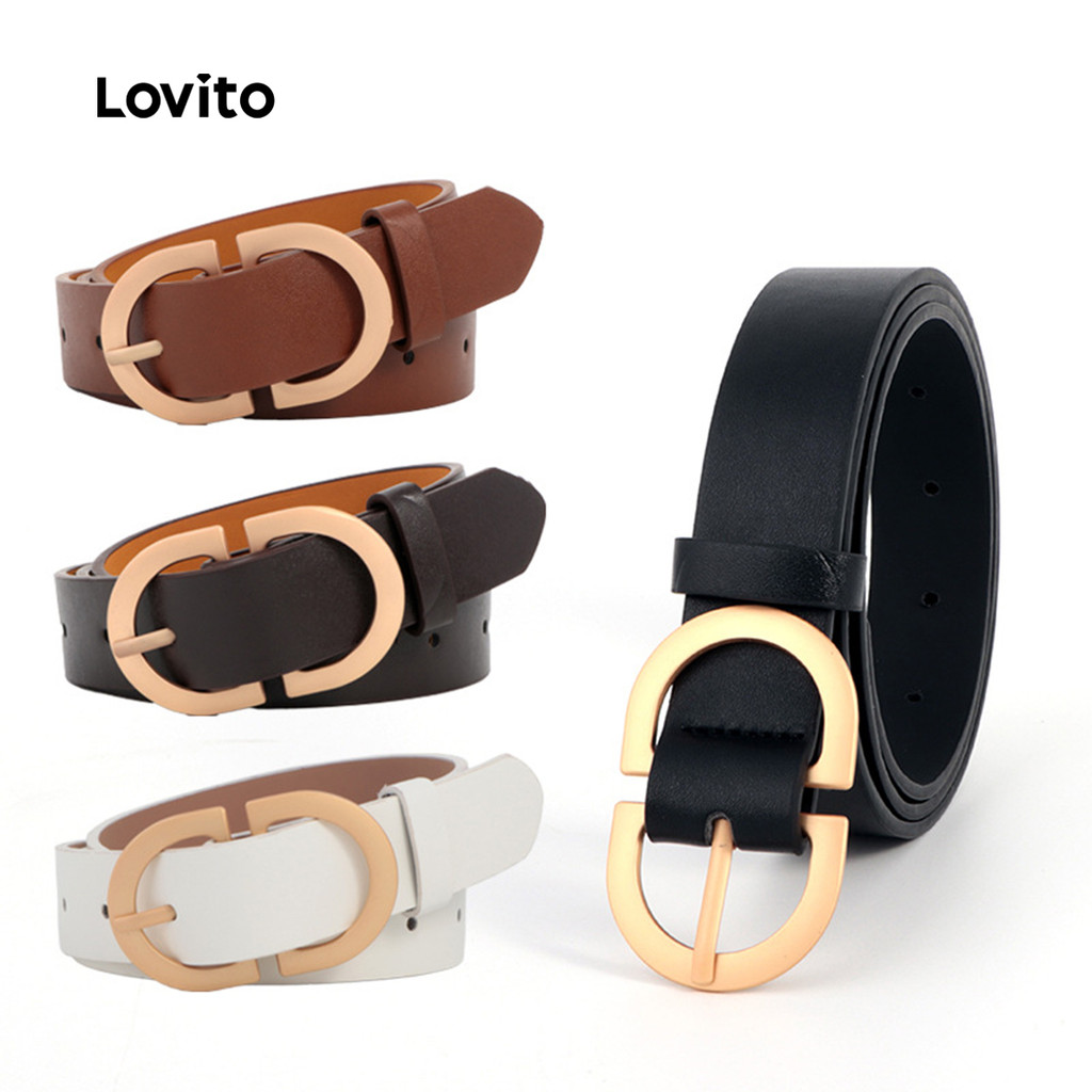 Lovito Cinto Casual  Versátil  Universal  Ambiente de Trabalho  Uso Diário em Todas As Estações LFA83124 em Oferta na Shopee