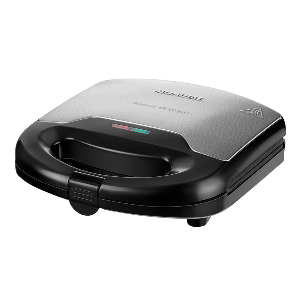 Sanduicheira Master Grill Mondial Preto e Inox 750W S-20 - Home Appliances
