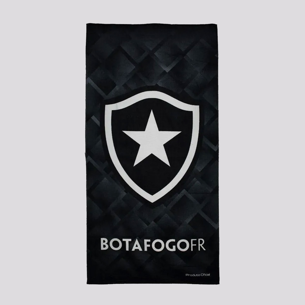 Toalha De Banho Bouton Veludo Botafogo Escudo Pret em Oferta na Shopee
