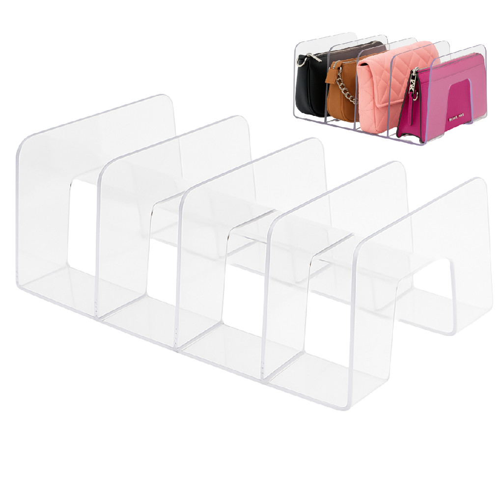 Organizador 4 Divisórias porta carteira livros bolsa agenda clutch documentos caderno armário closet guarda roupa