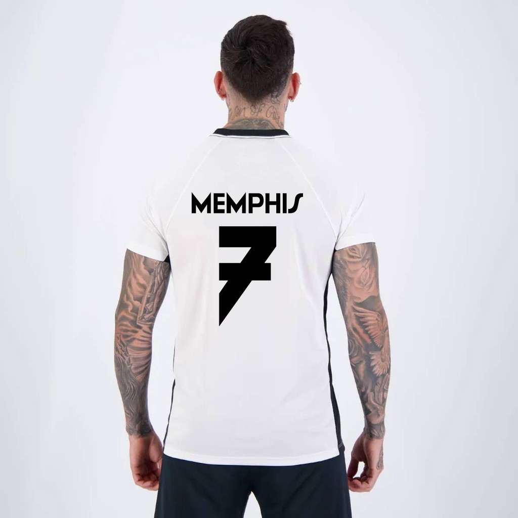 Camisa Corinthians Dry Memphis 7 Branca e Preta