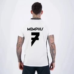 Camisa Corinthians Dry Memphis 7 Branca e Preta