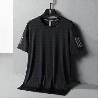 KIT 1-4 Camiseta de Manga Curta de Secagem Rápida para Homens, Top de Meia Manga de Fitness de Verão, Camiseta Casual
