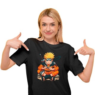 Camiseta Do Naruto Uzumaki Anime Mangá Camisa De Otaku Nerd Geek Unissex 100% Algodão em Oferta na Shopee